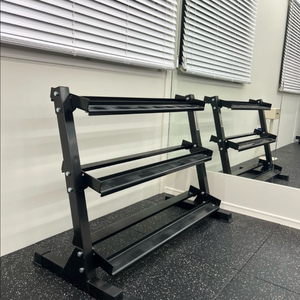 홈짐 덤벨 선반 데드스루 3단 정리대 이미지