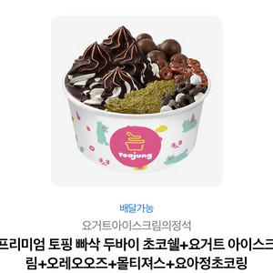 요아정 요거트아이스크림의정석 기프티콘(다른 메뉴로 교환 가능) 이미지