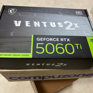 [미개봉] MSI 지포스 RTX 5060 Ti 벤투스 2X OC 플러스 D7 16GB (5060Ti) 이미지