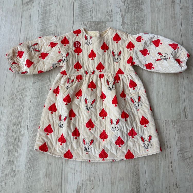 베베드피노 스페이드앨리벨벳퀼팅원피스110+레깅스100[일괄] 이미지