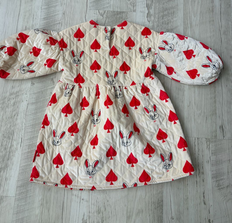 베베드피노 스페이드앨리벨벳퀼팅원피스110+레깅스100[일괄] 이미지