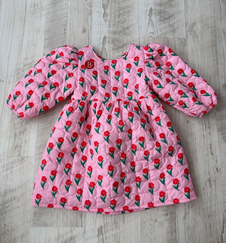 베베드피노 올오버플레르퀼팅원피스110+레깅스100[일괄] 이미지