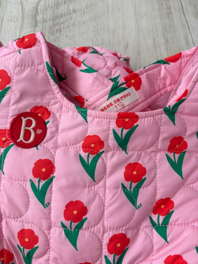 베베드피노 올오버플레르퀼팅원피스110+레깅스100[일괄] 이미지