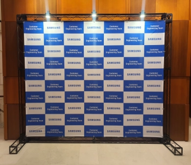 150각 미니트러스 포토존 포토월 백월 스틸트러스 600mm 1개 이미지