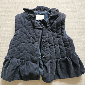 수수앤크라 여아 코듀로이 퀼팅 베스트 18m 이미지