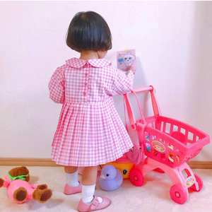 꽁떼레베 체크 원피스 m 이미지