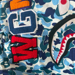 베이프 샤크후드 블루 새상품 m 이미지