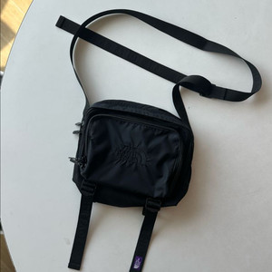 노스페이스 퍼플라벨 코듀라 나일론 숄더백 크로스백 블랙 이미지