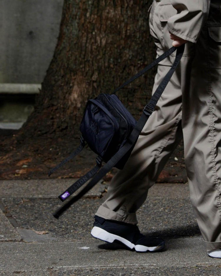 노스페이스 퍼플라벨 코듀라 나일론 숄더백 크로스백 블랙 이미지