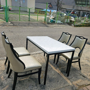 중고 .모던한식탁의자세트 4인용 테이블세트 이미지