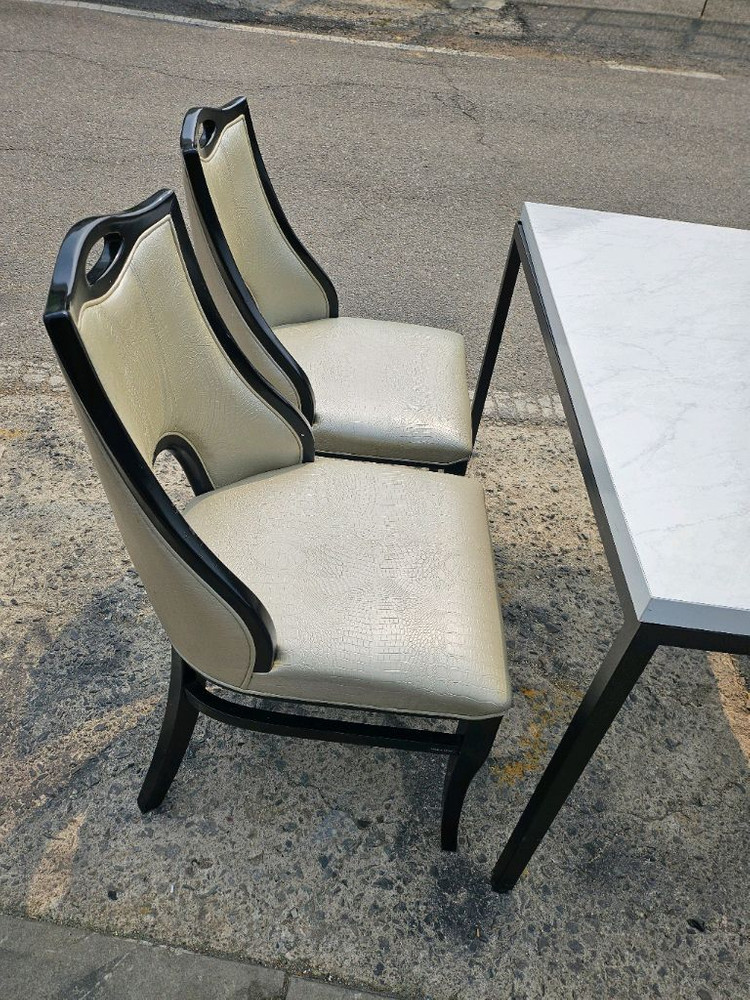 중고 .모던한식탁의자세트 4인용 테이블세트 이미지