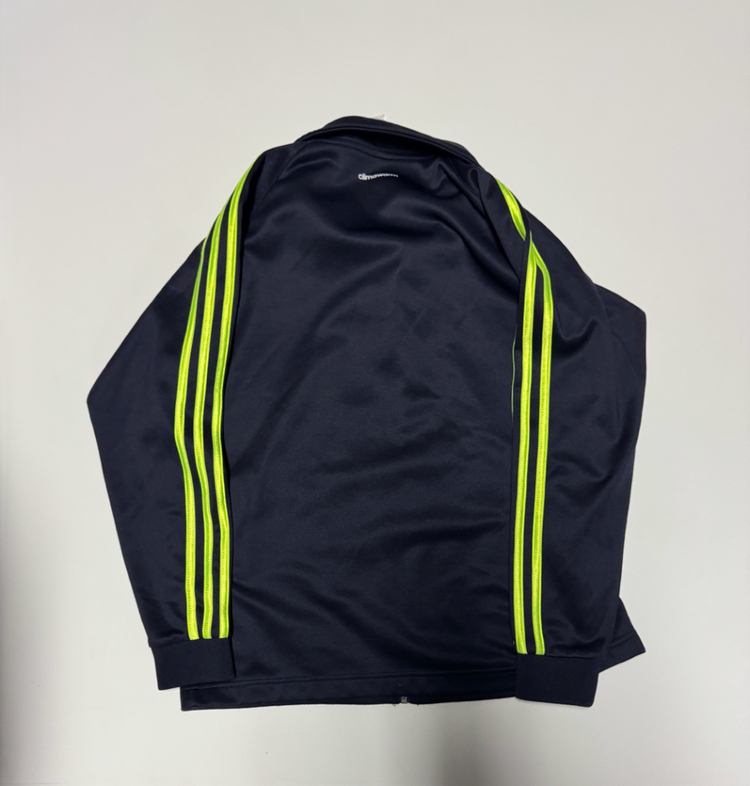 여성 아디다스 키즈 형광 삼선 트랙탑 져지 S 150 이미지