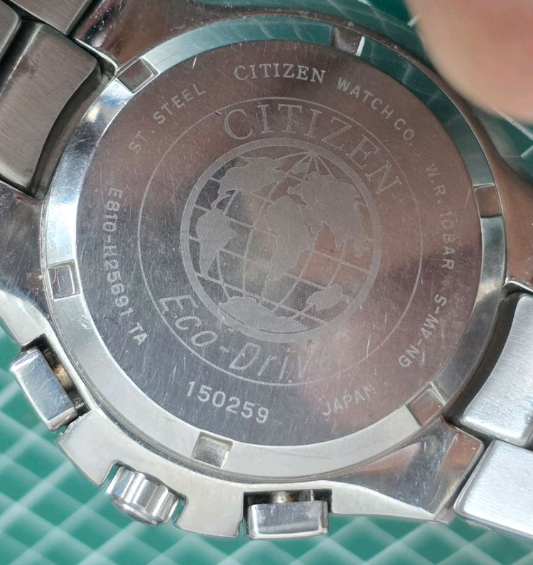 시티즌 (CITIZEN) 솔라 퍼페츄얼 에코드라이버 E819 고장 시계 이미지