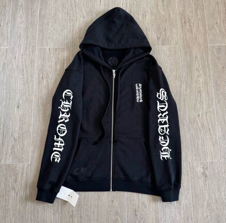 크롬하츠 홀스슈 버티컬 모노그램 후드집업 이미지