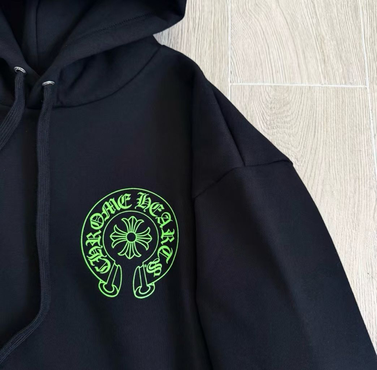 크롬하츠 익스클루시브 네온 레터링 후드 이미지