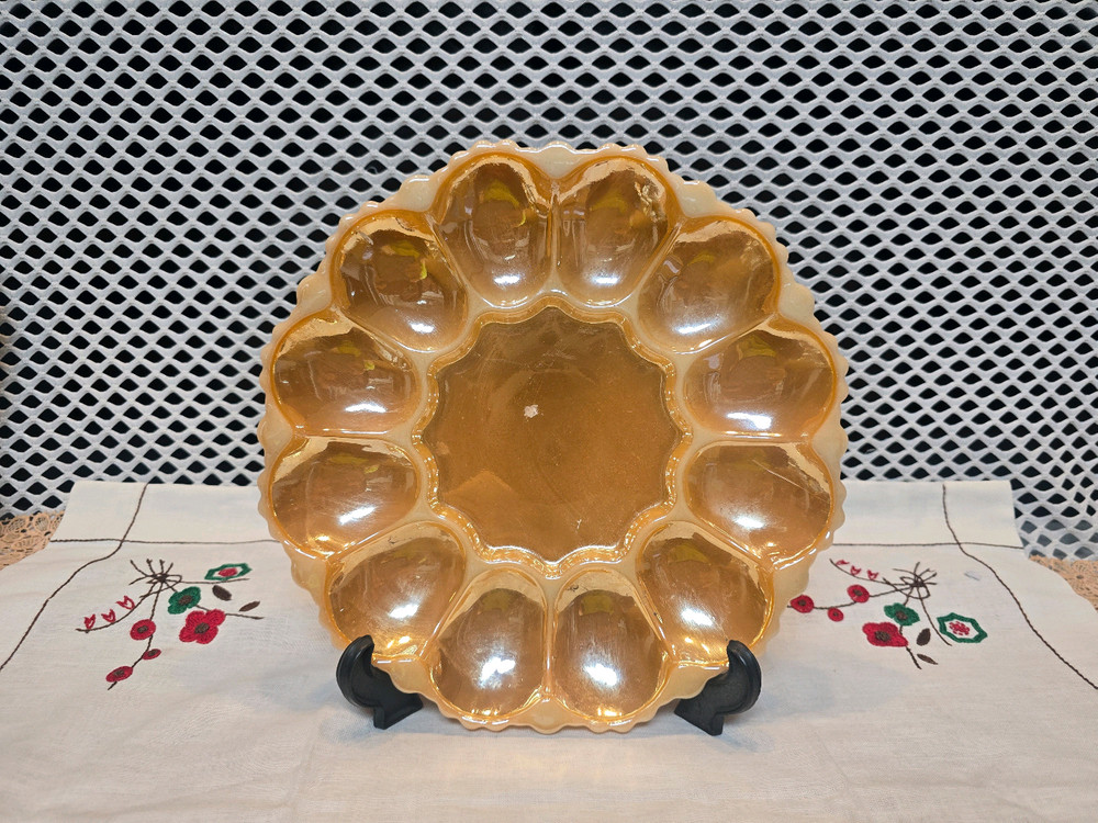 U.S.A 앵커호킹 미드 센투리 앰버 트레이<소분가능상품>. 이미지