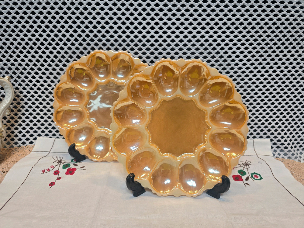 U.S.A 앵커호킹 미드 센투리 앰버 트레이<소분가능상품>. 이미지