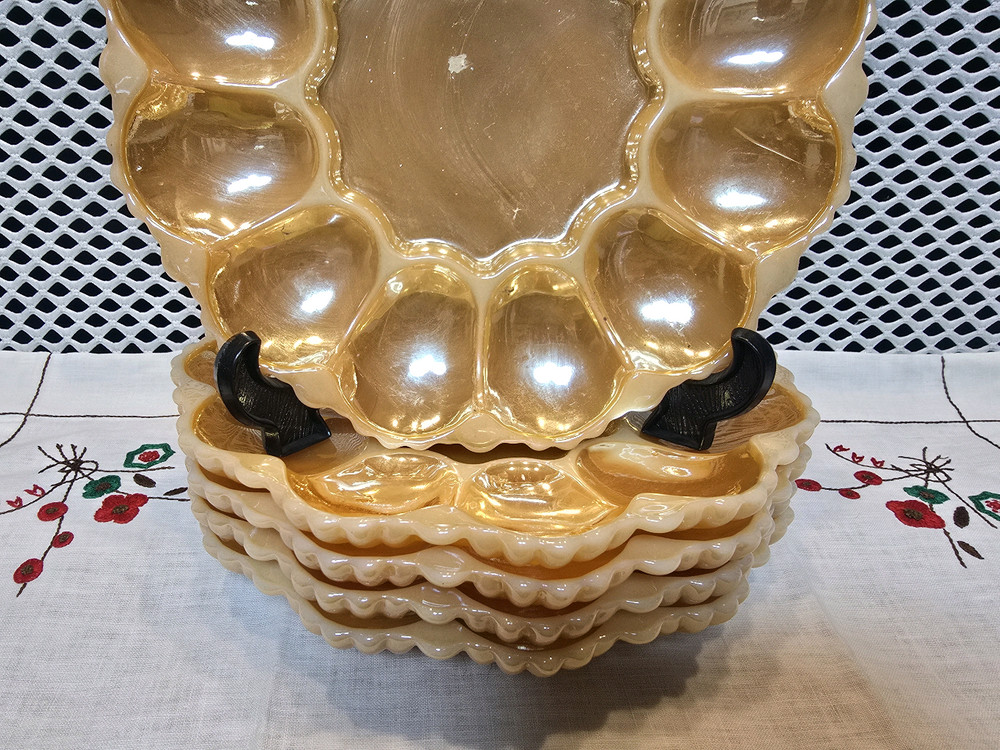 U.S.A 앵커호킹 미드 센투리 앰버 트레이<소분가능상품>. 이미지