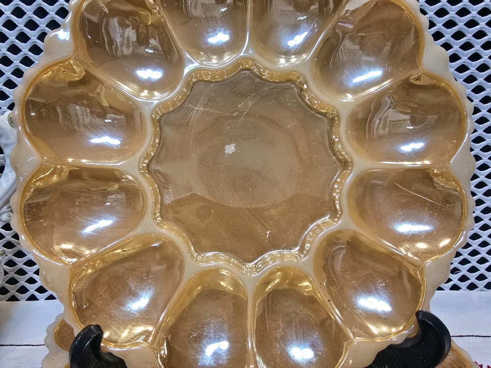 U.S.A 앵커호킹 미드 센투리 앰버 트레이<소분가능상품>. 이미지