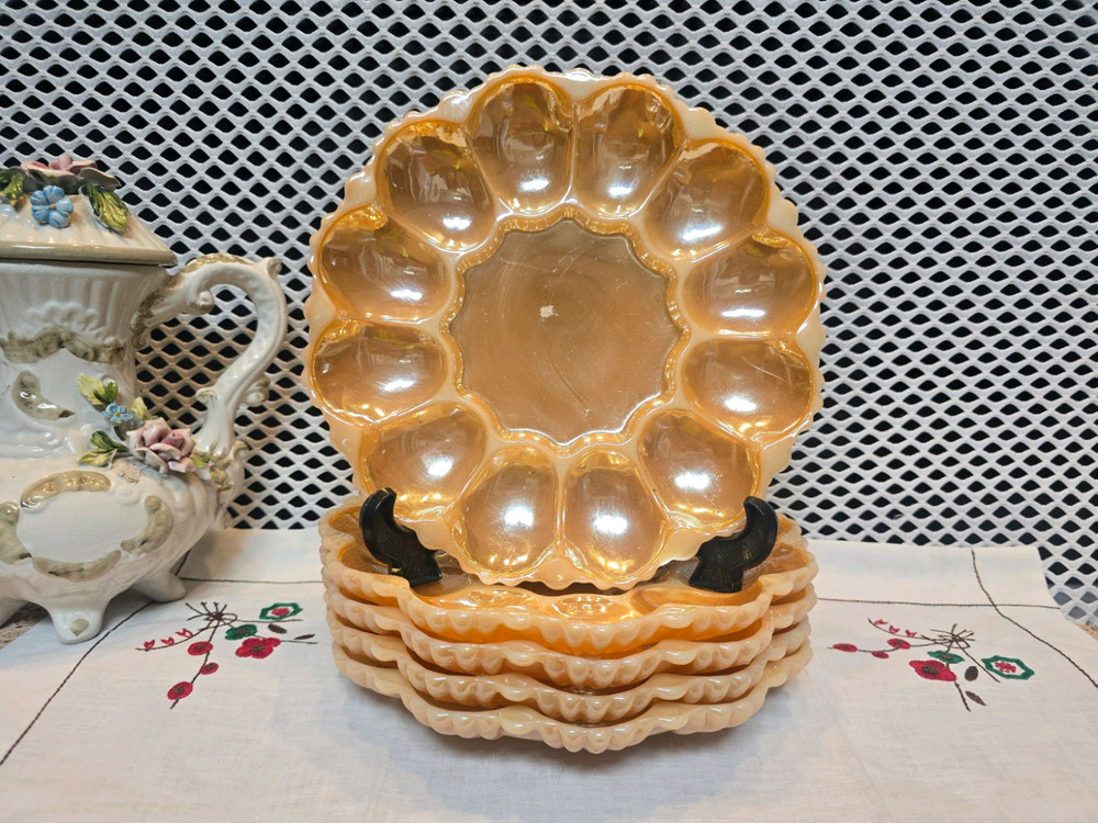 U.S.A 앵커호킹 미드 센투리 앰버 트레이<소분가능상품>. 이미지