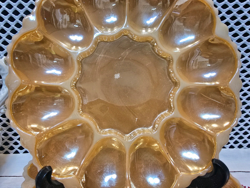 U.S.A 앵커호킹 미드 센투리 앰버 트레이<소분가능상품>. 이미지