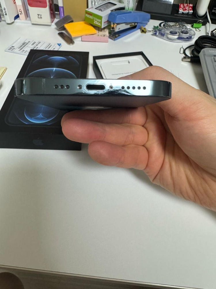 아이폰12프로 256 퍼시픽블루 이미지