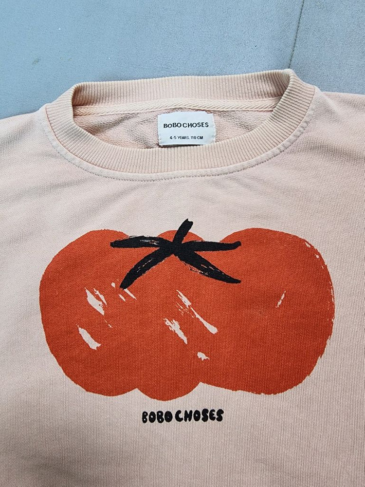 택포) 보보쇼즈 토마토 맨투맨 110 이미지