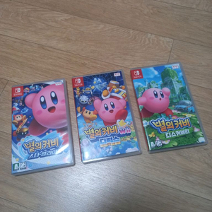 닌텐도 스위치 별의커비 스타 얼라이즈 / 별의커비 디스커버리 / 별의커비 wii 디럭스 이미지