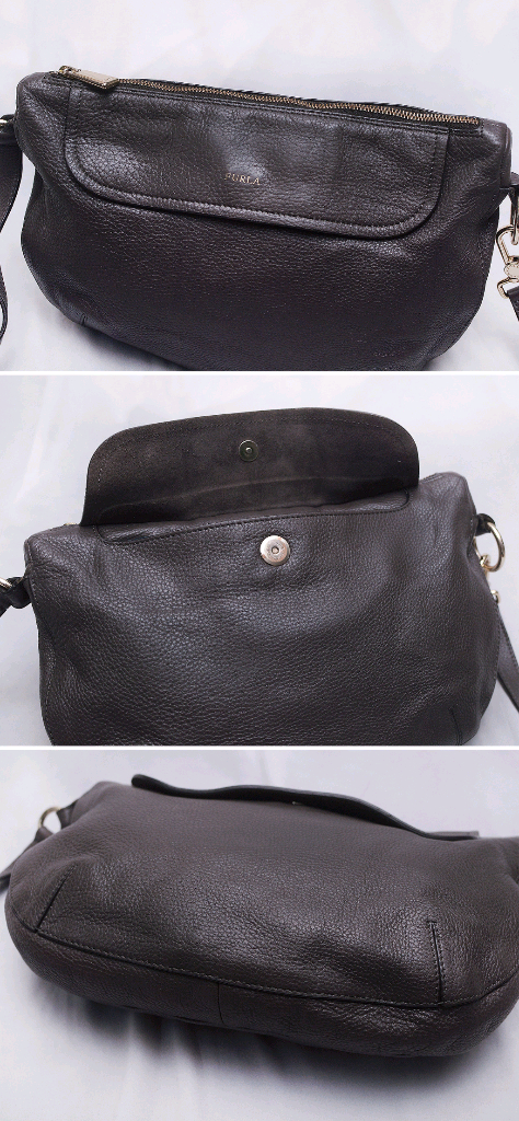 훌라 하프문 페블레더 가죽 호보백 (숄더.크로스) 이미지