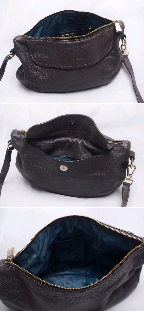 훌라 하프문 페블레더 가죽 호보백 (숄더.크로스) 이미지