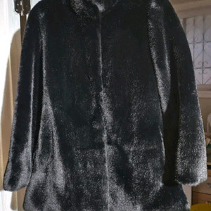 고급)블랙 퍼코트 판매 /자켓 아우터 여성의류 이미지