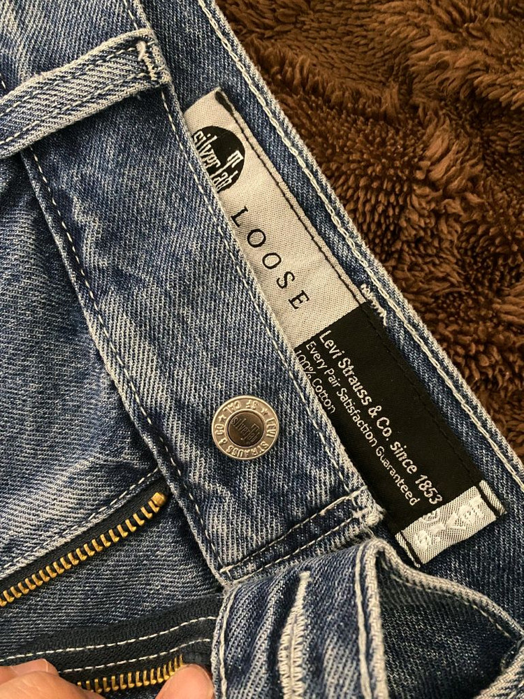 리바이스 실버탭 루즈핏 카고 청바지 이미지