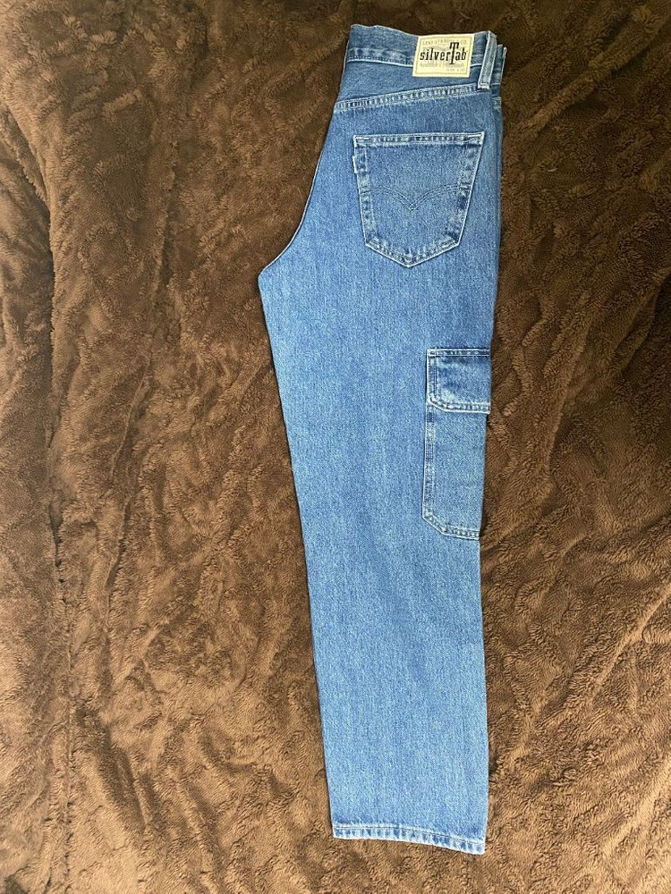 리바이스 실버탭 루즈핏 카고 청바지 이미지