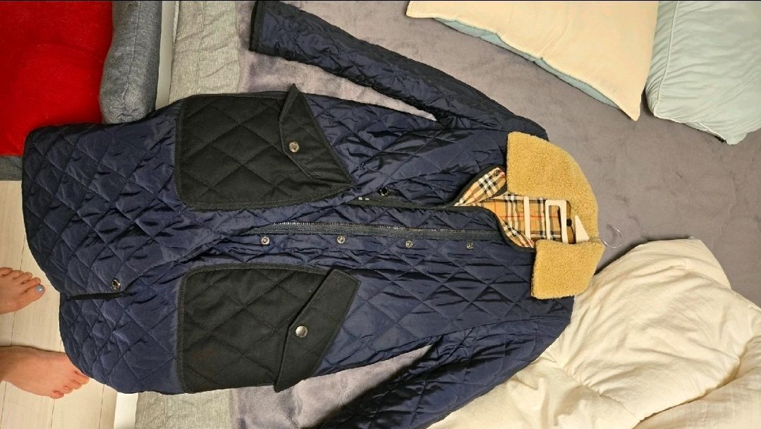 버버리 퀼팅 롱패딩 점퍼 이미지