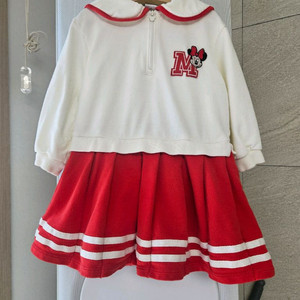 아가방 귀여운 미니마우스가 그려진 디즈니 베이비 아동 원피스 이미지