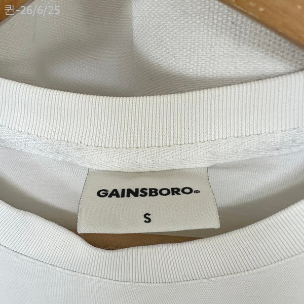 GAINSBORO 여자 면 반팔티 화이트 S 이미지