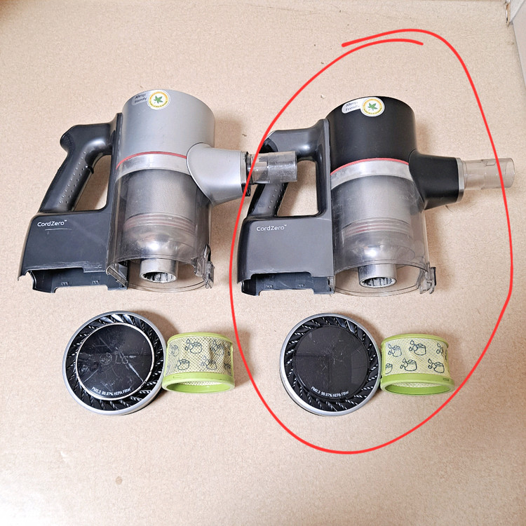 LG 코드제로 A9 검정색 메인바디 본체만 부품용 모터정상 외관파손 이미지