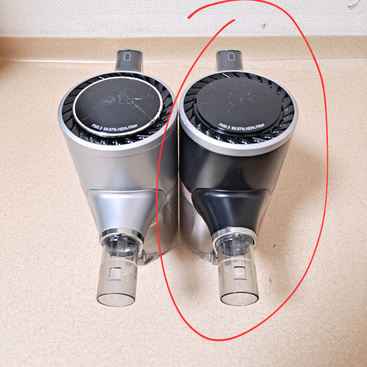 LG 코드제로 A9 검정색 메인바디 본체만 부품용 모터정상 외관파손 이미지