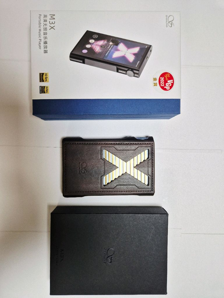 샨링 M3X DAP 플레이어 + 고급가죽케이스 풀박스 신품급 팝니다. 이미지