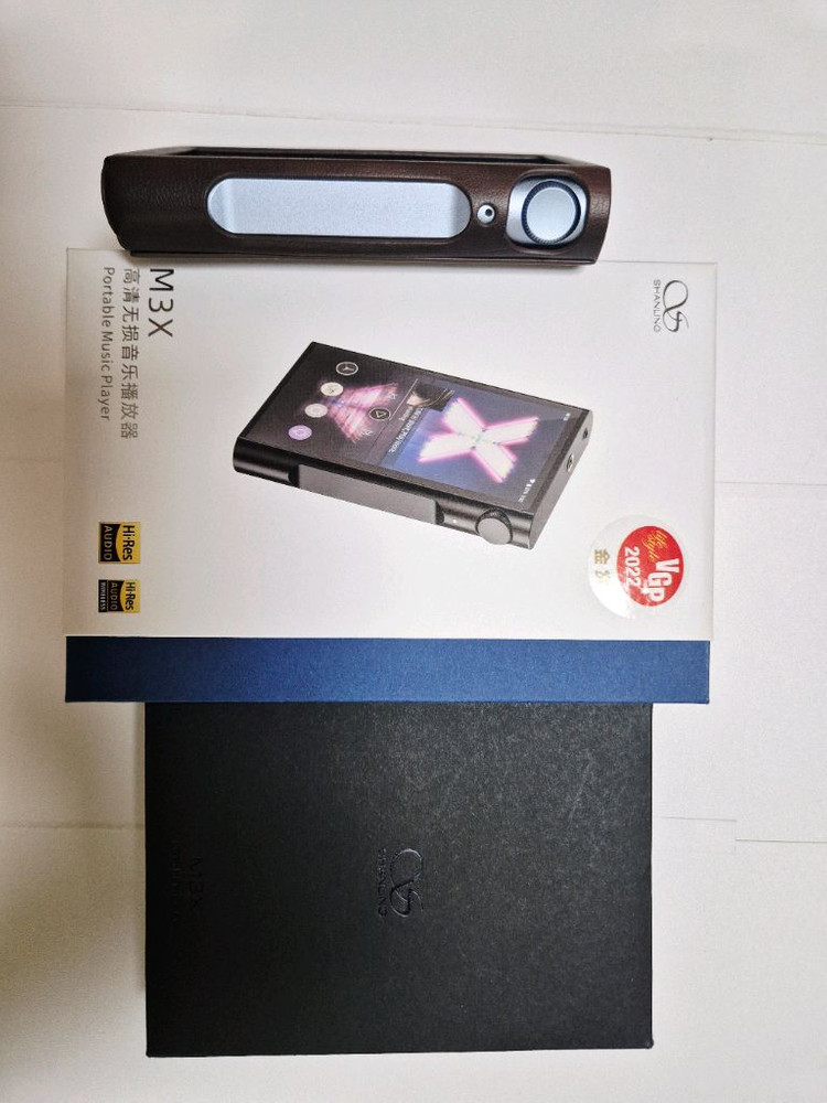 샨링 M3X DAP 플레이어 + 고급가죽케이스 풀박스 신품급 팝니다. 이미지