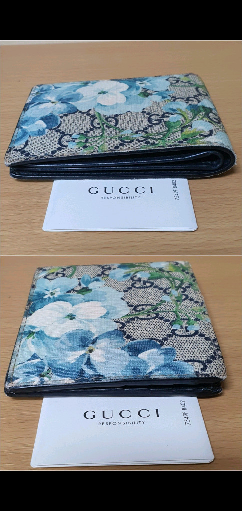 구찌 플라워 반지갑/지갑 정품A급(감정O)구찌프라다루이비통디올고야드샤넬셀린느보테가생로랑발렌시아가버버리가방 이미지