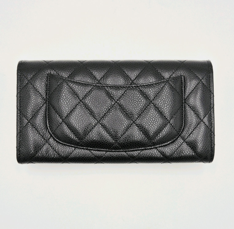 [중고명품셀렉트]샤넬 클래식 캐비어 플랩 장지갑 이미지