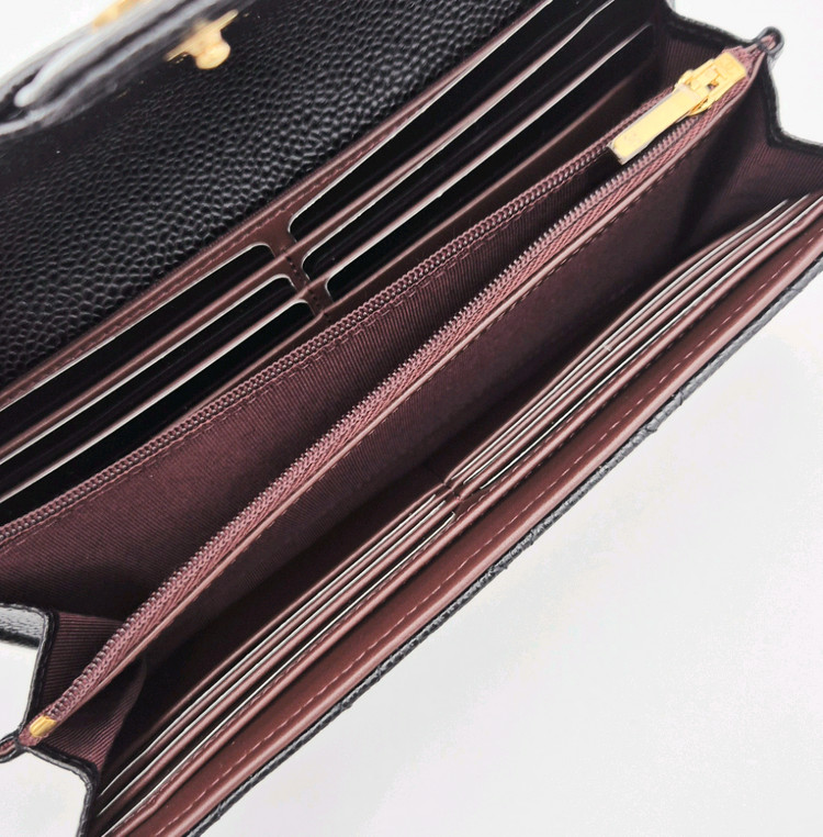 [중고명품셀렉트]샤넬 클래식 캐비어 플랩 장지갑 이미지