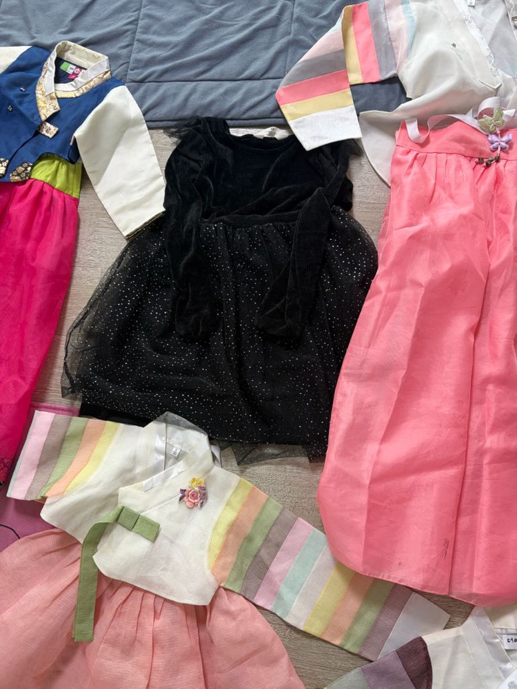 여아 한복 세트 (4,5,6,7호 모두 다) 이미지