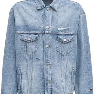 발렌시아가 백 바코드 로고 데님 자켓 청자켓 xs사이즈 이미지