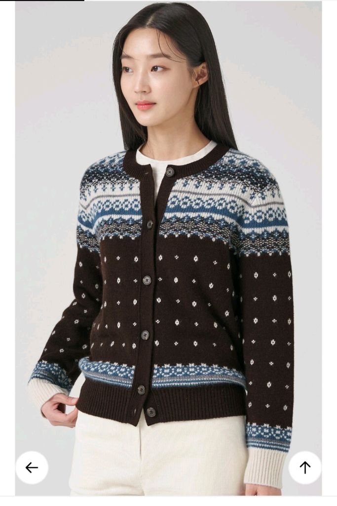 빈폴레이디스 니트 가디건 엠 이미지