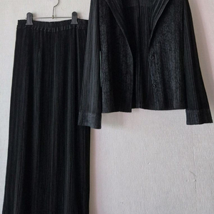 이세이미야케 플리츠플리즈자켓+일제양면롱스커트외 이미지
