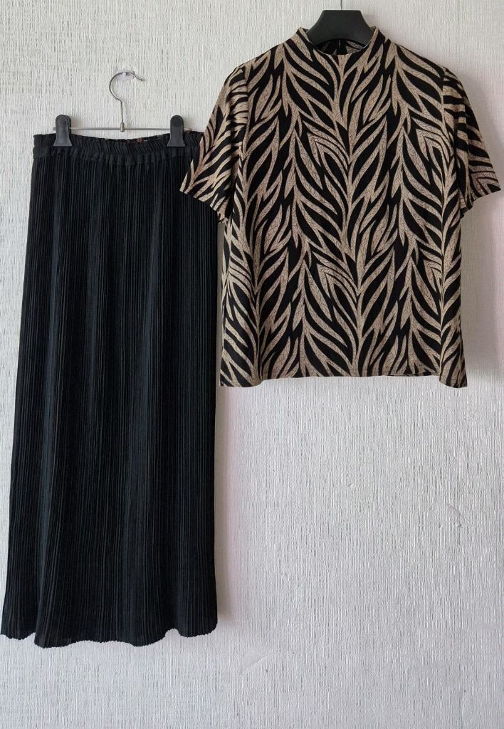 이세이미야케 플리츠플리즈자켓+일제양면롱스커트외 이미지