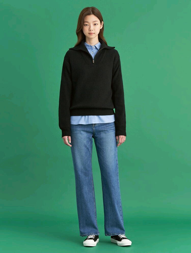 빈폴레이디스 하프집업니트 이미지