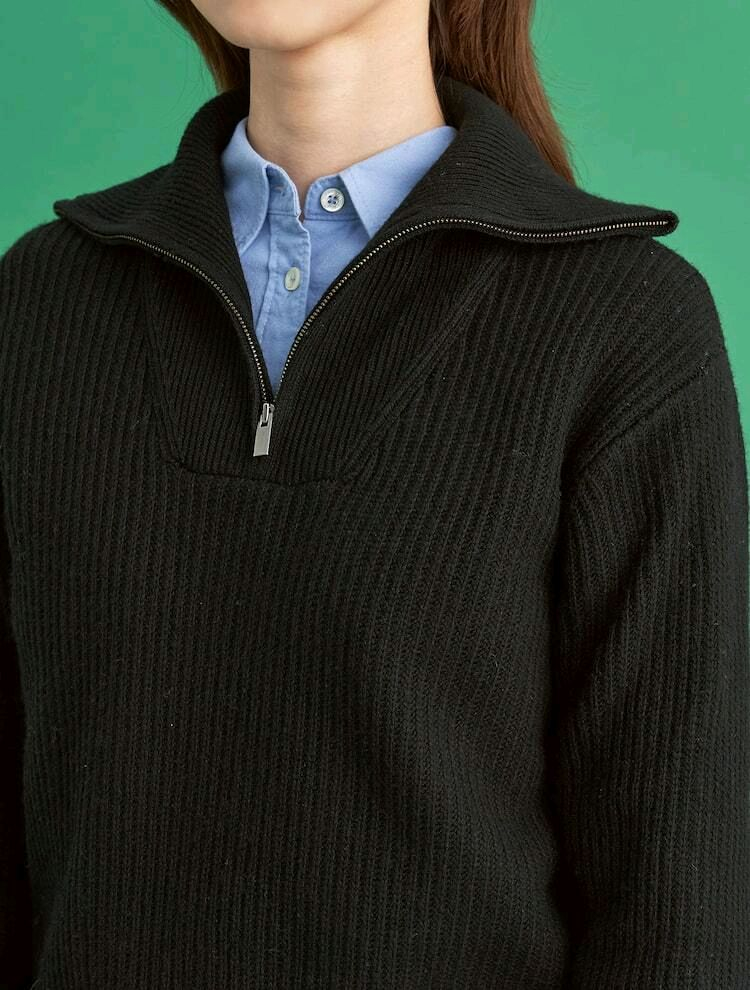 빈폴레이디스 하프집업니트 이미지